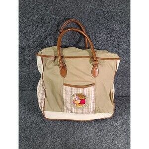 Rare Disney Winnie The Pooh "It's Friendlier with Two" Duffle Bag Carry on